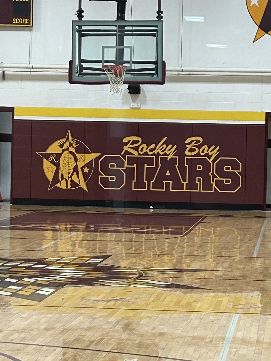 snowy day at Rocky Boy hs