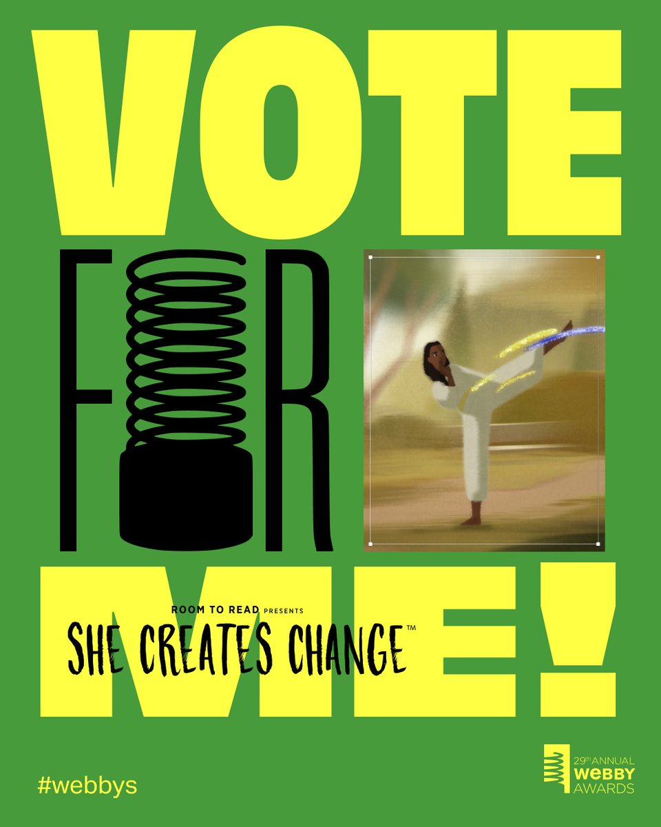 Last chance to vote! ⏳🏆
#SheCreatesChange is nominated for a Webby Award in the Public Service &amp; Activism category — and voting ends TOMORROW!
Vote now to shine the spotlight on girls creating change around the world 🌍💪
🗳️ okt.to/j9CAtq