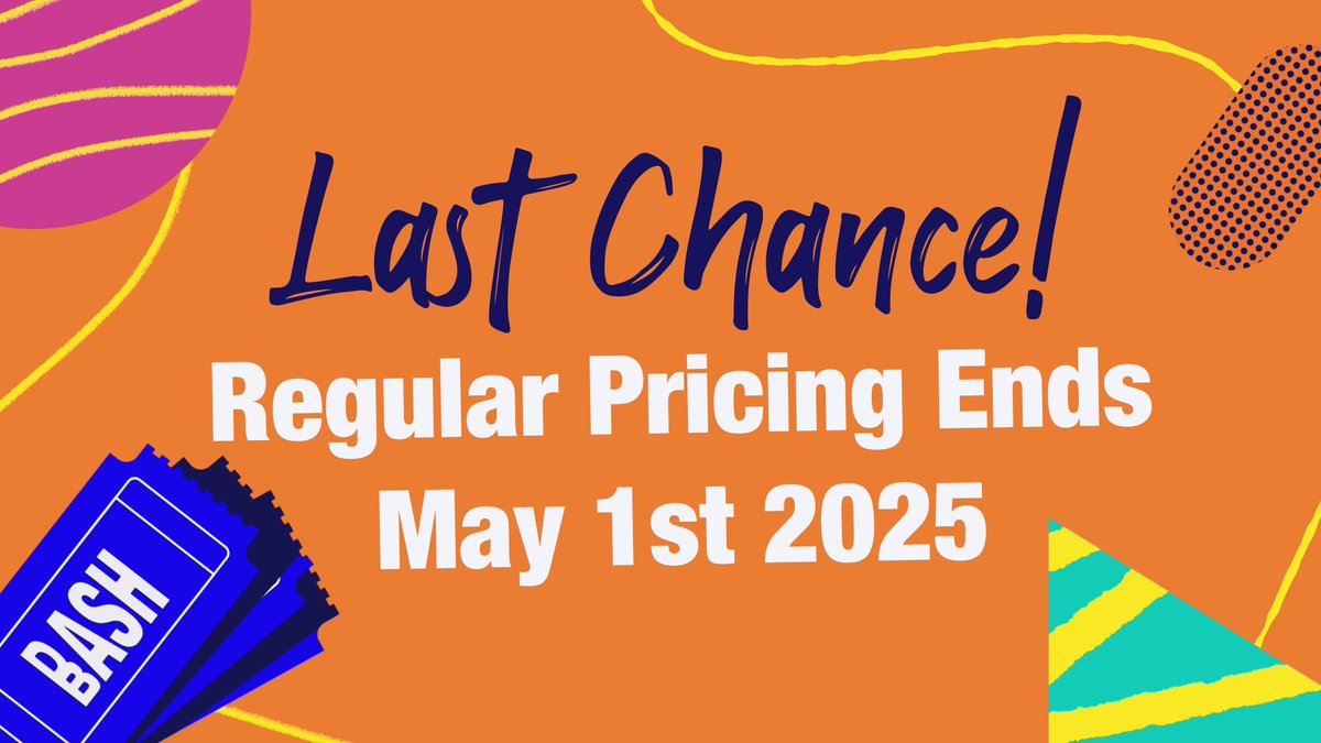 No April fools jokes here - the last chance to grab a ticket and save $100 is May 1st. Don't miss out ;)

dashbash.net