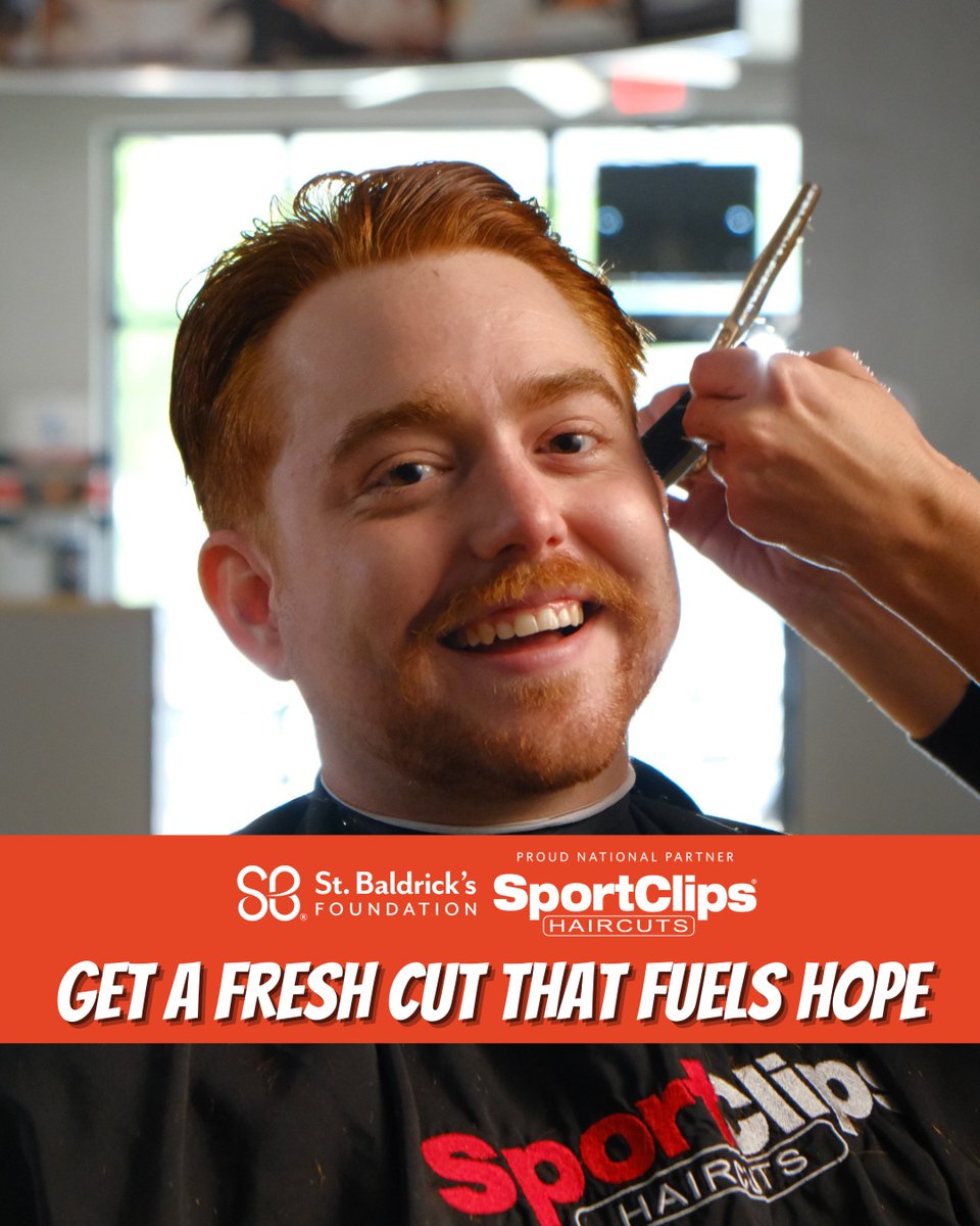 StBaldricks's tweet image. ✂️ Need a trim before Easter? Stop by @SportClips — they’re supporting #StBaldricks all month!

📸 Snap a selfie, tag #ConquerKidsCancer &amp;amp; you could be featured in our stories!

Every visit helps fund lifesaving research. 💚

👉 Find a local Sport Clips: ow.ly/6Jrg50VBOEg