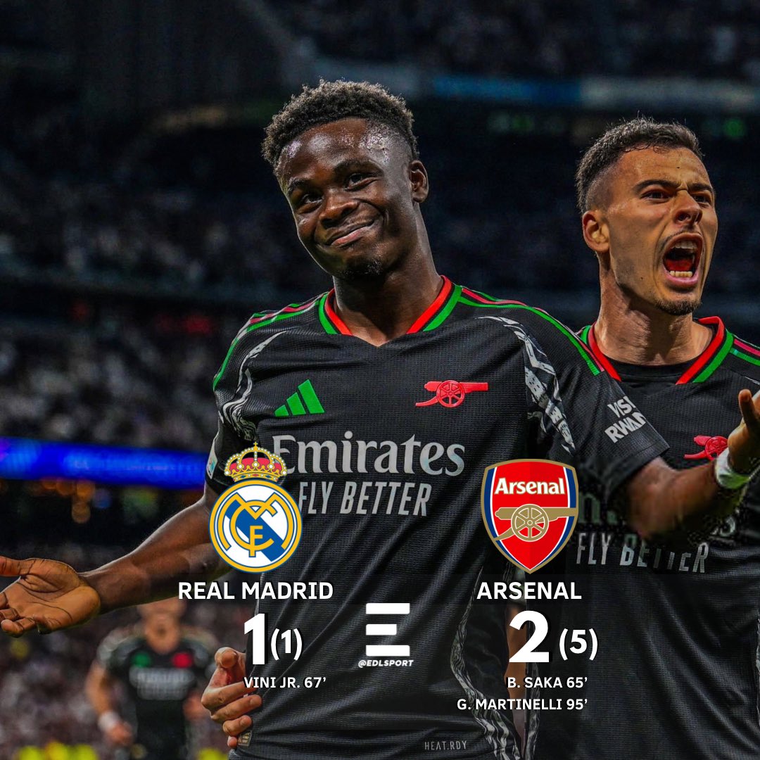 ¡LOS GUNNERS ACABAN CON LOS GALÁCTICOS!⚽️🔥

Real Madrid perdió en casa ante el Arsenal y quedó eliminado de los cuartos de final de la Champions League.

#EDLSport #RealMadrid #Arsenal