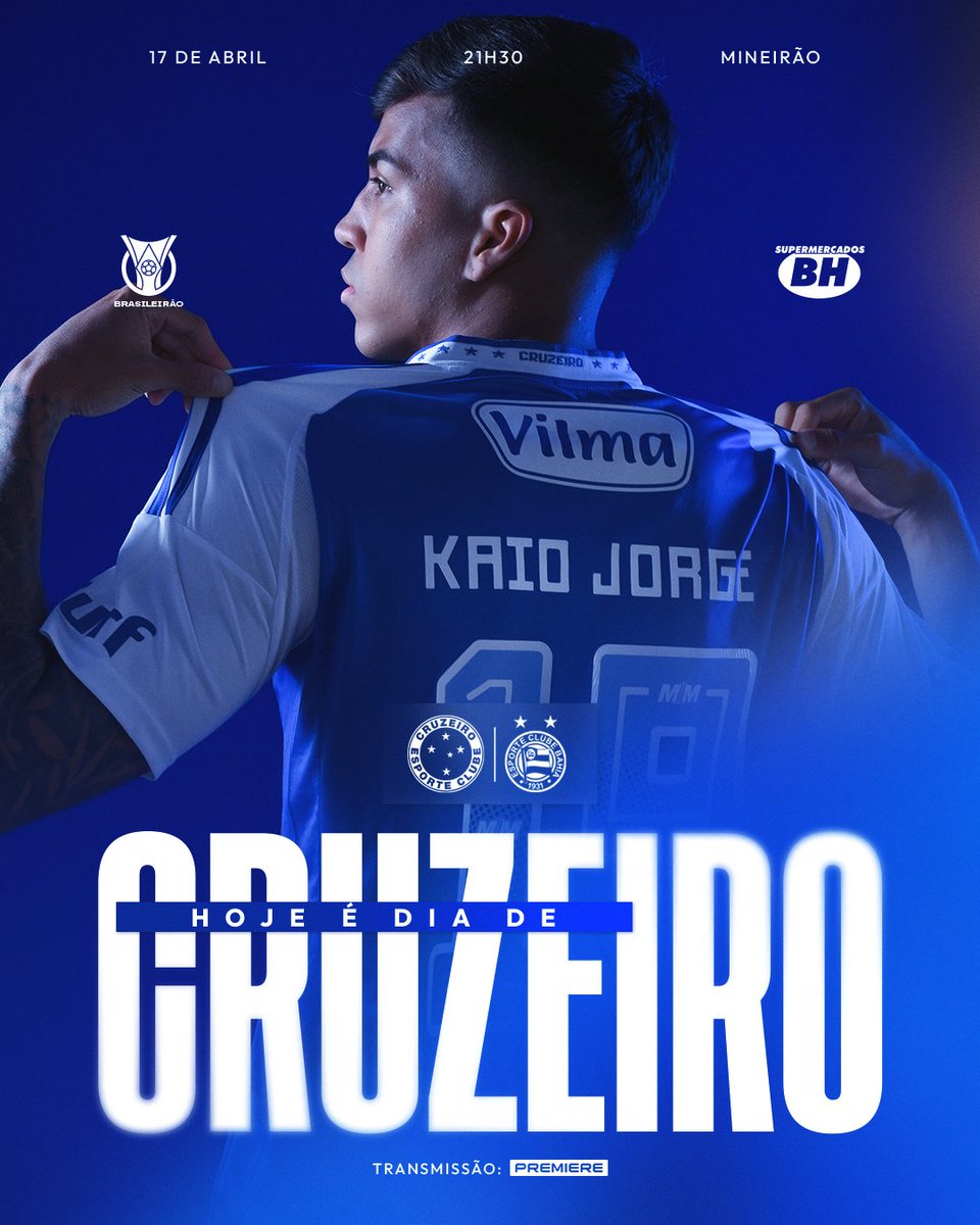 Cruzeiro's tweet photo. HOJE TEM CRUZEIROOOO! Dia de buscar mais uma vitória no Mineirão pelo Campeonato Brasileiro!!! 🔵⚪

#CRUxBAH #GrandeCampeão https://t.co/SjiGzGjrmq