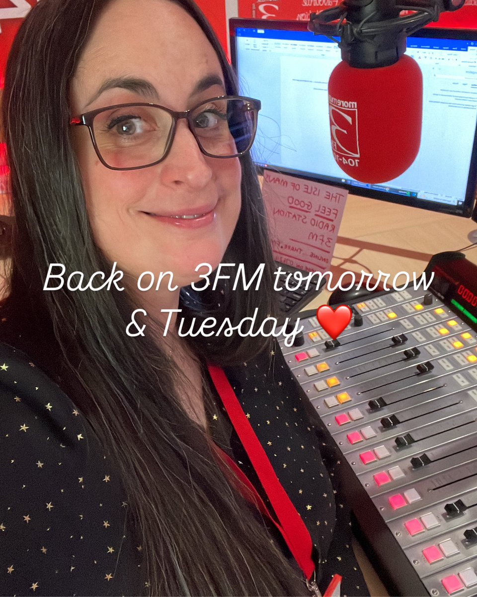 It’s been great being on air at 3FM in the afternoons 2-6pm x thanks to the team, listeners and businesses x in for Tony, who’s in for Matt x
