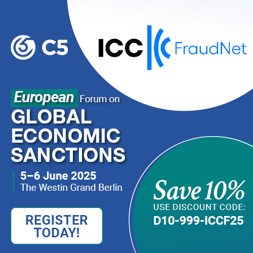 We’re supporting  C5 Global Economic Sanctions Forum in Berlin, 5–6 June 2025! 
Hear from top experts &amp; save 10% with code D10-999-ICCF25. 
Learn more: lnkd.in/eSg-HzR4

#SanctionsBerlin #C5Conferences
