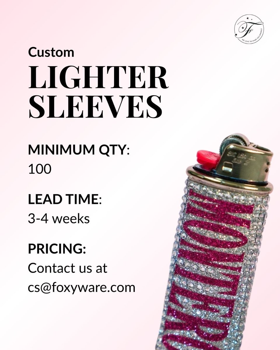 FOXYWARE's tweet image. Make your brand unforgettable with our branded lighter sleeves. Perfect for festival kits, influencer mailers, and making your brand stand out. 

👇 Tag a brand below that needs these!