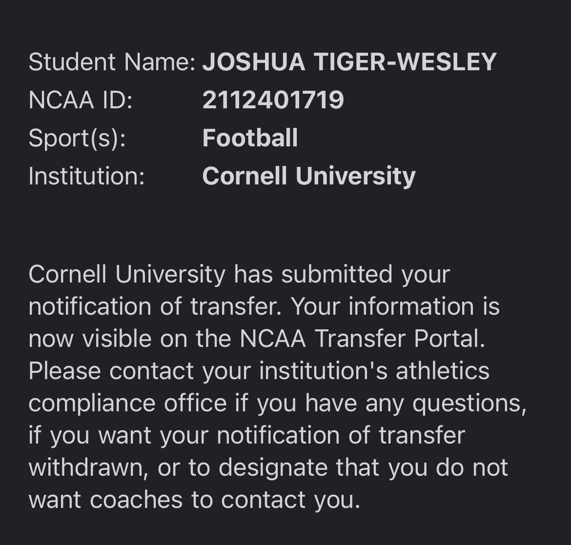 Josh Tiger-Wesley tweet media