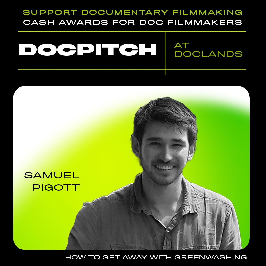 Indy filmmaker @sampigott10's documentary HOW TO GET AWAY WITH GREENWASHING is a finalist for DocPitch, part of the @DocLands Documentary Film Festival! 🎬🌿

Check out the project &amp; VOTE for How to Get Away with Greenwashing.

🗳️ bit.ly/3B0nc8p