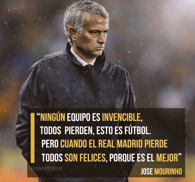Vale la pena refrescarlo!!! Mourinho siempre tiene razón! Felicidades para aquellos que llevaban mucho tiempo sin festejar!!!