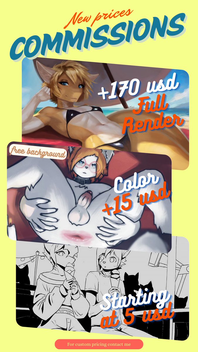 γι»θ²γγ΅γ‘γ (@mixiowo) on Twitter photo β¨YOU NEED your characters to look goodβ¨
βοΈYour drawing, your price! βοΈ
π₯You can request custom pricing based on you need!
π PayPal
________________
Contact me by:
TELEGRAM
@MixiSRK
TWITTER
<a href="/MixiOwO/">γι»θ²γγ΅γ‘γ</a> β¨YOU NEED your characters to look goodβ¨
βοΈYour drawing, your price! βοΈ
π₯You can request custom pricing based on you need!
π PayPal
________________
Contact me by:
TELEGRAM
@MixiSRK
TWITTER
<a href="/MixiOwO/">γι»θ²γγ΅γ‘γ</a>