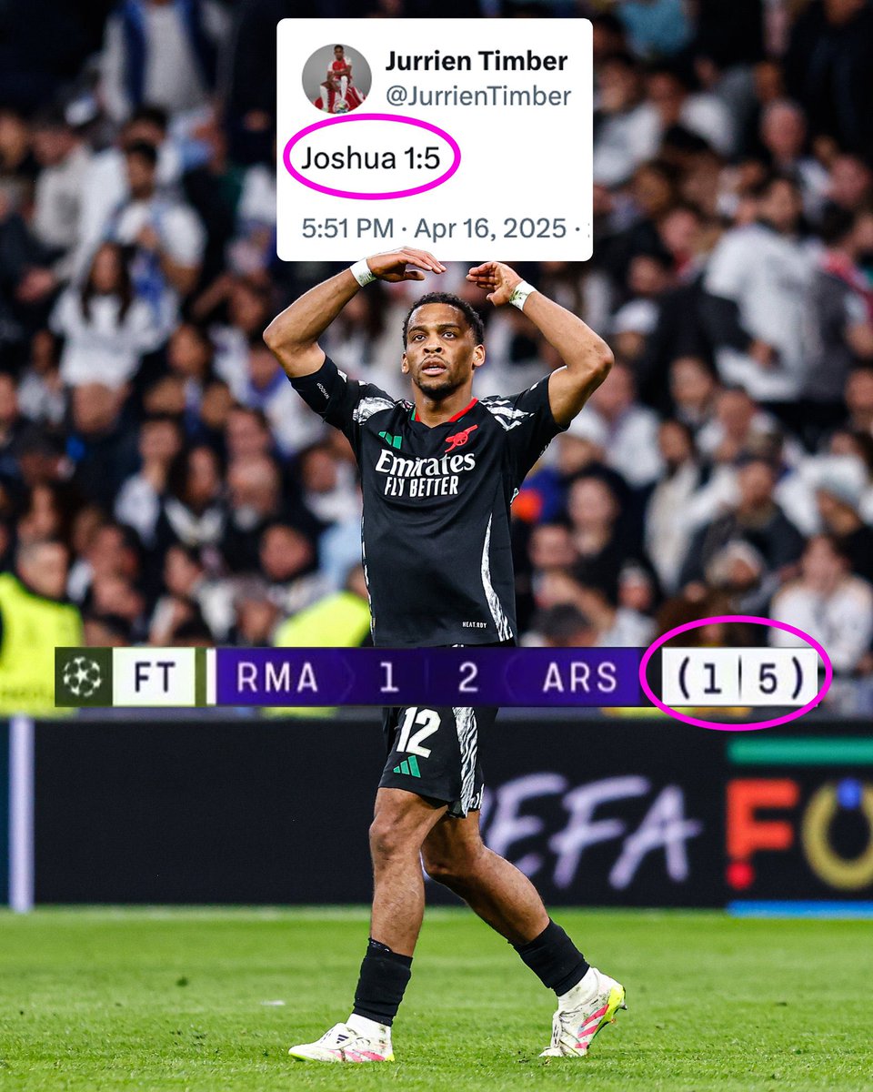 afcstuff (@afcstuff) on Twitter photo Jurrien Timber with a subtle spoiler before kick-off. 🔮🤣
🕵️♂️ <a href="/footballontnt/">Football on TNT Sports</a> Jurrien Timber with a subtle spoiler before kick-off. 🔮🤣
🕵️♂️ <a href="/footballontnt/">Football on TNT Sports</a>