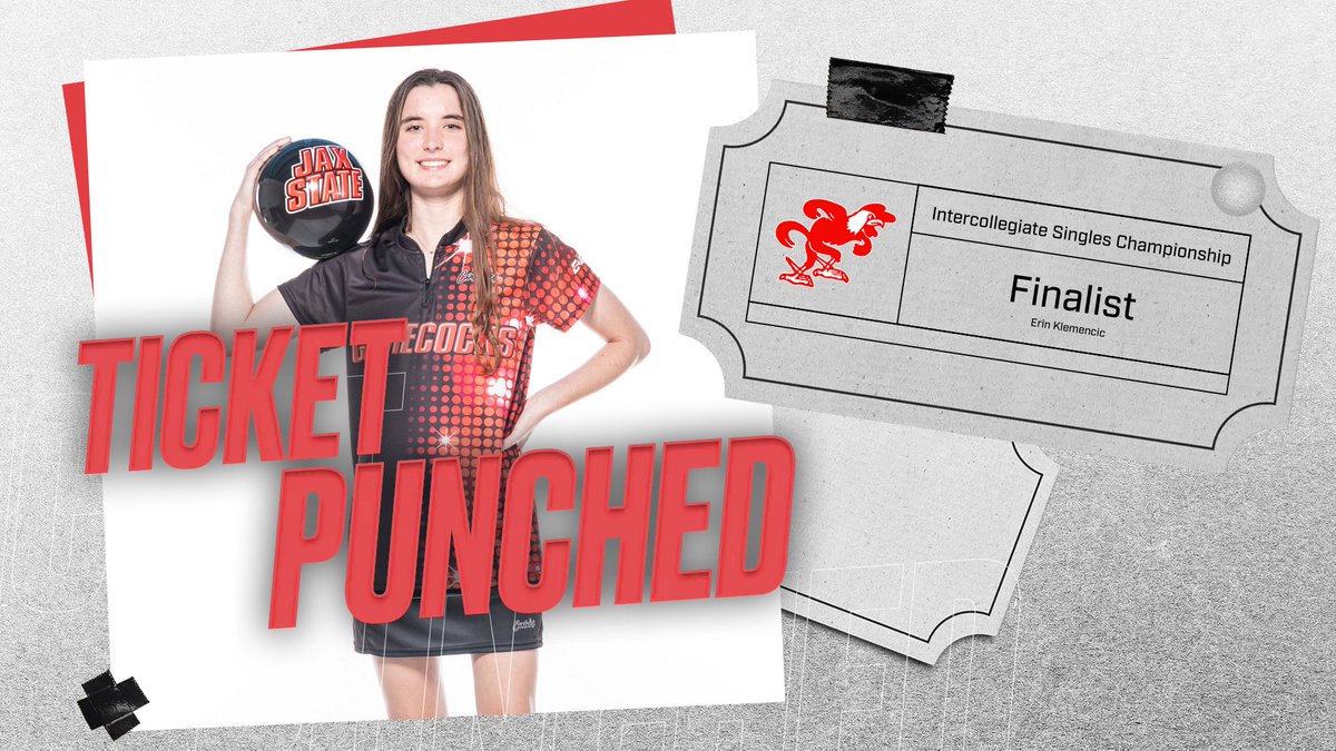 jaxstatebowl's tweet image. Erin's going to the show!
Erin Klemencic will bowl in the semifinal round of the @USBC Singles Championship Saturday night.
#FearTheBeak馃憣|#StayCocky馃悢