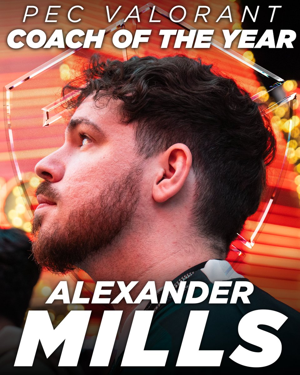 Spartan Excellence!

Michigan State's Alexander Mills wins Valorant Coach of the Year for the Power Esports Conference!

<a href="/Coach_Xander/">Xander Mills</a> lead the team to a 19-1 season and secured the inaugural PEC Championship