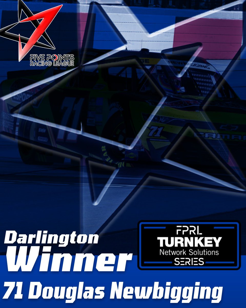 Douglas Newbigging picks up his 2nd Five Points Racing League season win at Darlington!