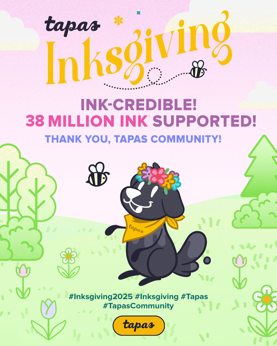 Thank you to everyone who joined #Inksgiving! 💝

For full details visit the link below! 🔗
➡️tapas.go.link/9MbDa

#TapasCommunity #Inksgiving2025
