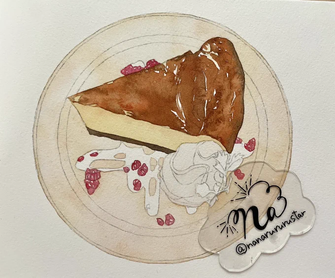 おはようございます。昨日はようやく水彩紙に転写した絵を塗り始めました。 今日も続きを進めたいところです。