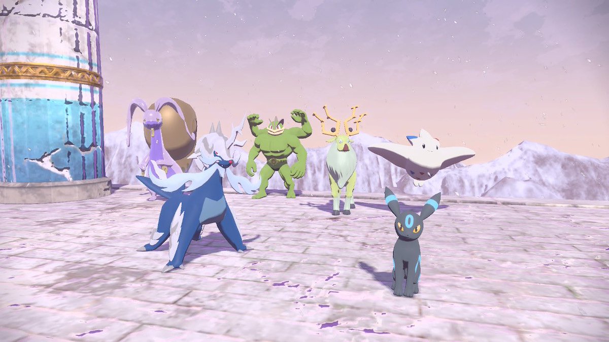 After years I have finally beaten Pokemon Legends Arceus, while only using Shiny Pokemon, without any Pokemon fainting. Photo Op of the Shiny Team able to conquer this challenge!