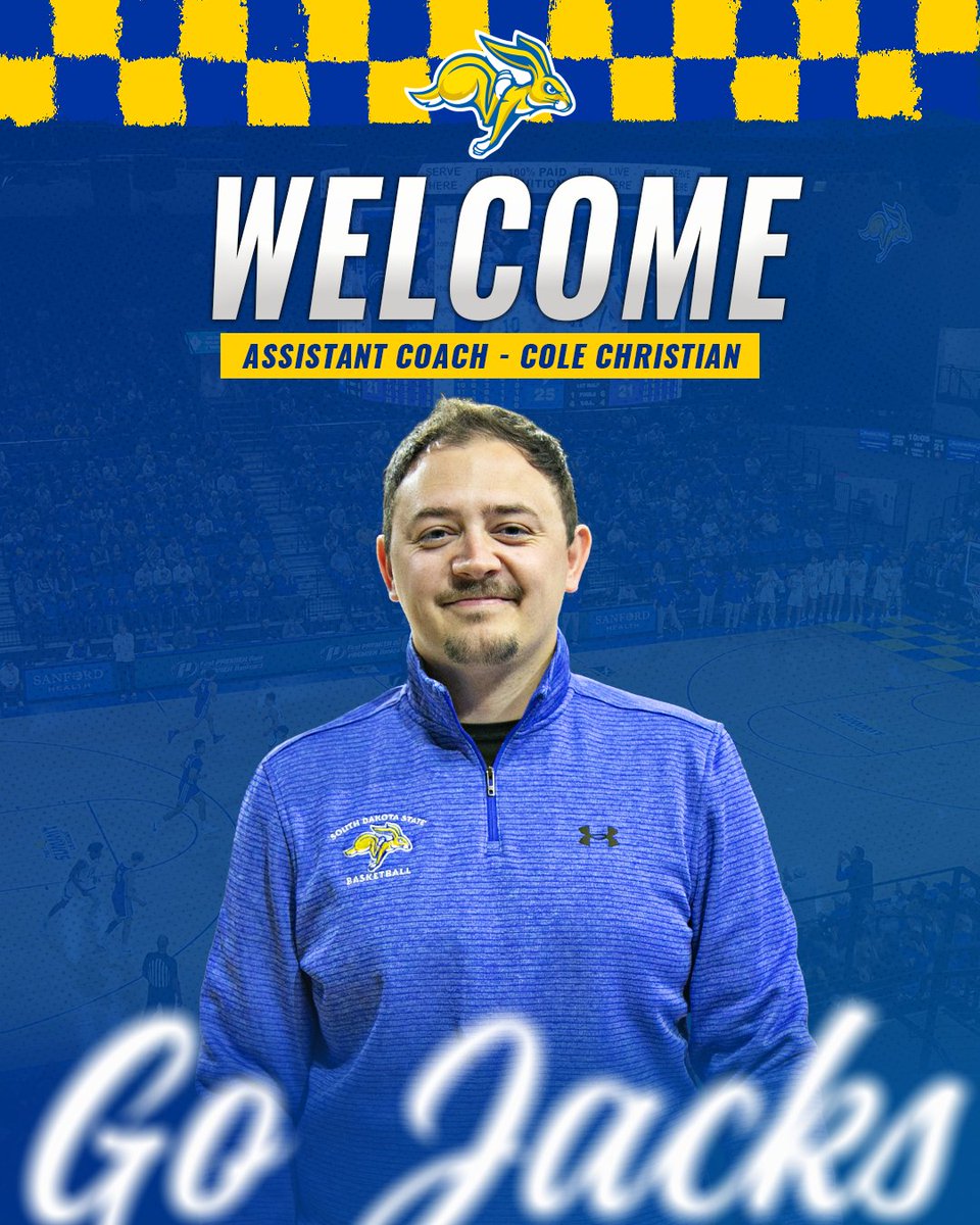 Another coach added to <a href="/bpetersen22/">Bryan Petersen</a>'s inaugural staff ✅

We're excited to get to work with <a href="/_Cole_Christian/">Cole Christian</a>! #GoJacks 🐰

🔗 gojacks.com/news/2025/4/16…