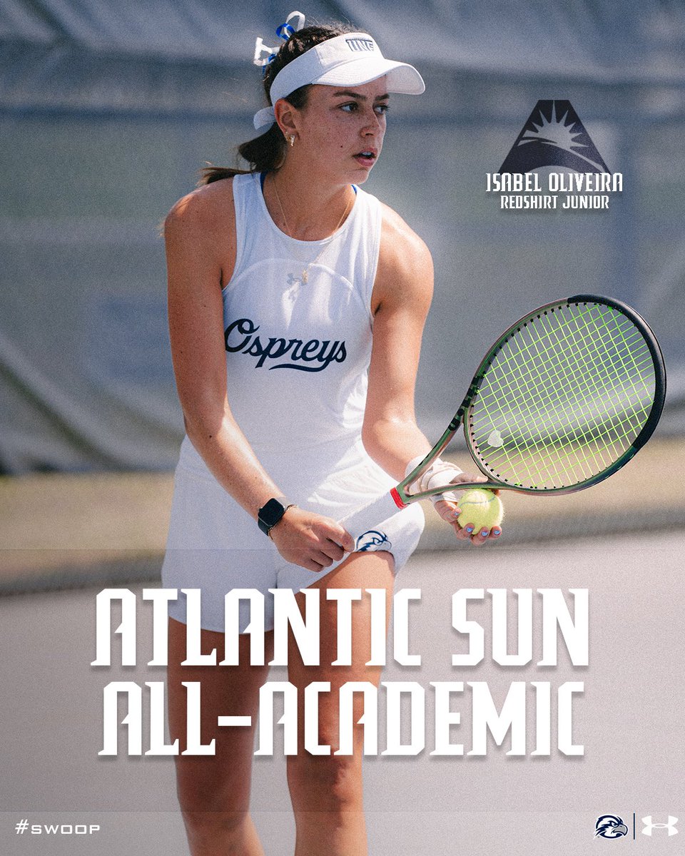 OspreyWTEN's tweet photo. 𝗔𝗟𝗟-𝗔𝗖𝗔𝗗𝗘𝗠𝗜𝗖 𝗜𝗦𝗔𝗕𝗘𝗟 📚

Isabel Oliveira garnered ASUN All-Academic Team honors after impressive work on the court and in the classroom! https://t.co/ApjQe8Jmbo