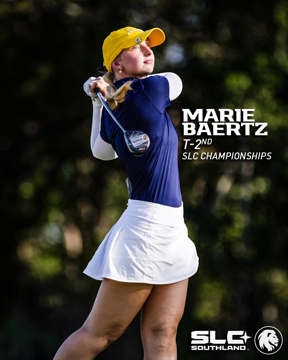 East Texas A&M Women's Golf (@lion_wgolf) on Twitter photo Marie Baertz records the best-ever performance for an <a href="/etamuniversity/">East Texas A&M University 🦁</a> golfer at the <a href="/SouthlandSports/">Southland Conference</a> Championships! #HailET Marie Baertz records the best-ever performance for an <a href="/etamuniversity/">East Texas A&M University 🦁</a> golfer at the <a href="/SouthlandSports/">Southland Conference</a> Championships! #HailET