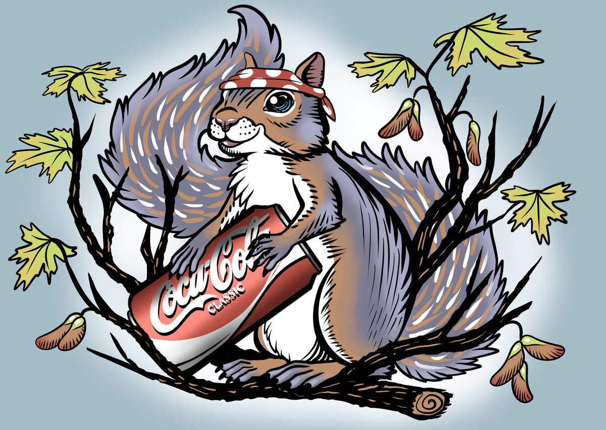 Hey friends! Been a bit. Life has been nuts, but we're trying to get back to things. I've been busy in the meantime learning 3D modeling and doing some drawing projects!

Squirrelly Dad
Feb 2025
This is a memorial drawing I did for my dad. He loved squirrels.

#drawing #squirrel
