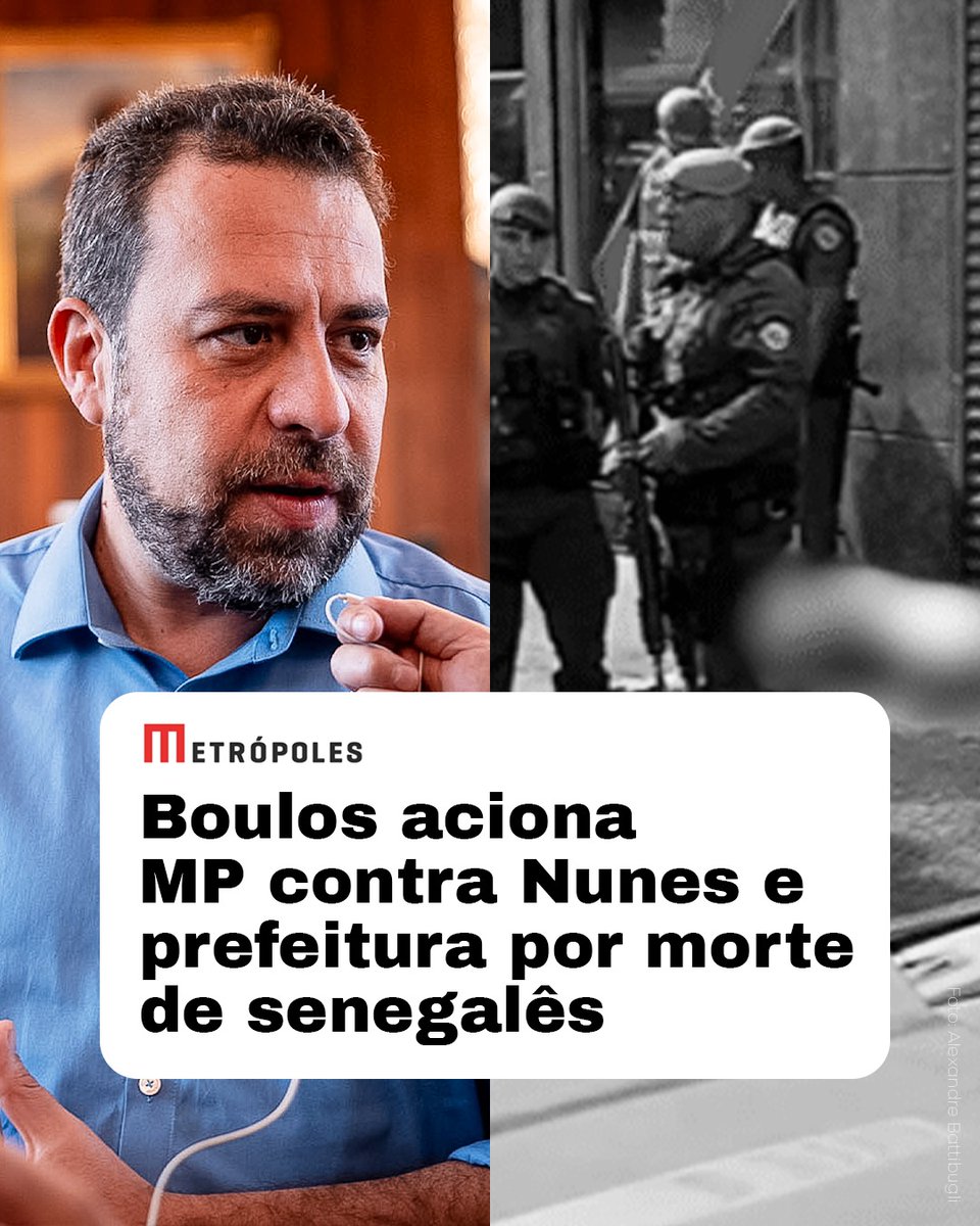 GuilhermeBoulos's tweet photo. Os policiais que mataram Ngange Mbaye estavam a serviço da Operação Delegada da prefeitura de São Paulo. Ricardo Nunes precisa se posicionar. https://t.co/hKktasWdxf