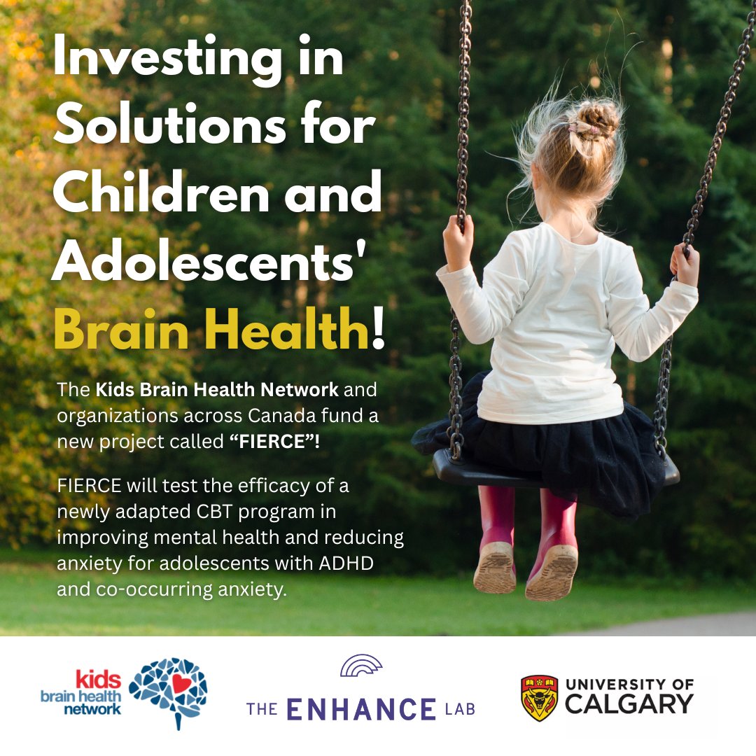 The ENHANCE Lab (@enhance_lab_uc) on Twitter photo We're proud to be a recipient of the Innovation and Implementation grant for our latest project “FIERCE”! We’ll be partnering with organizations across Canada to test the efficacy of a new anxiety intervention for youth with ADHD! Read more about FIERCE at enhancekidshealth.com/studies-upcomi… We're proud to be a recipient of the Innovation and Implementation grant for our latest project “FIERCE”! We’ll be partnering with organizations across Canada to test the efficacy of a new anxiety intervention for youth with ADHD! Read more about FIERCE at enhancekidshealth.com/studies-upcomi…