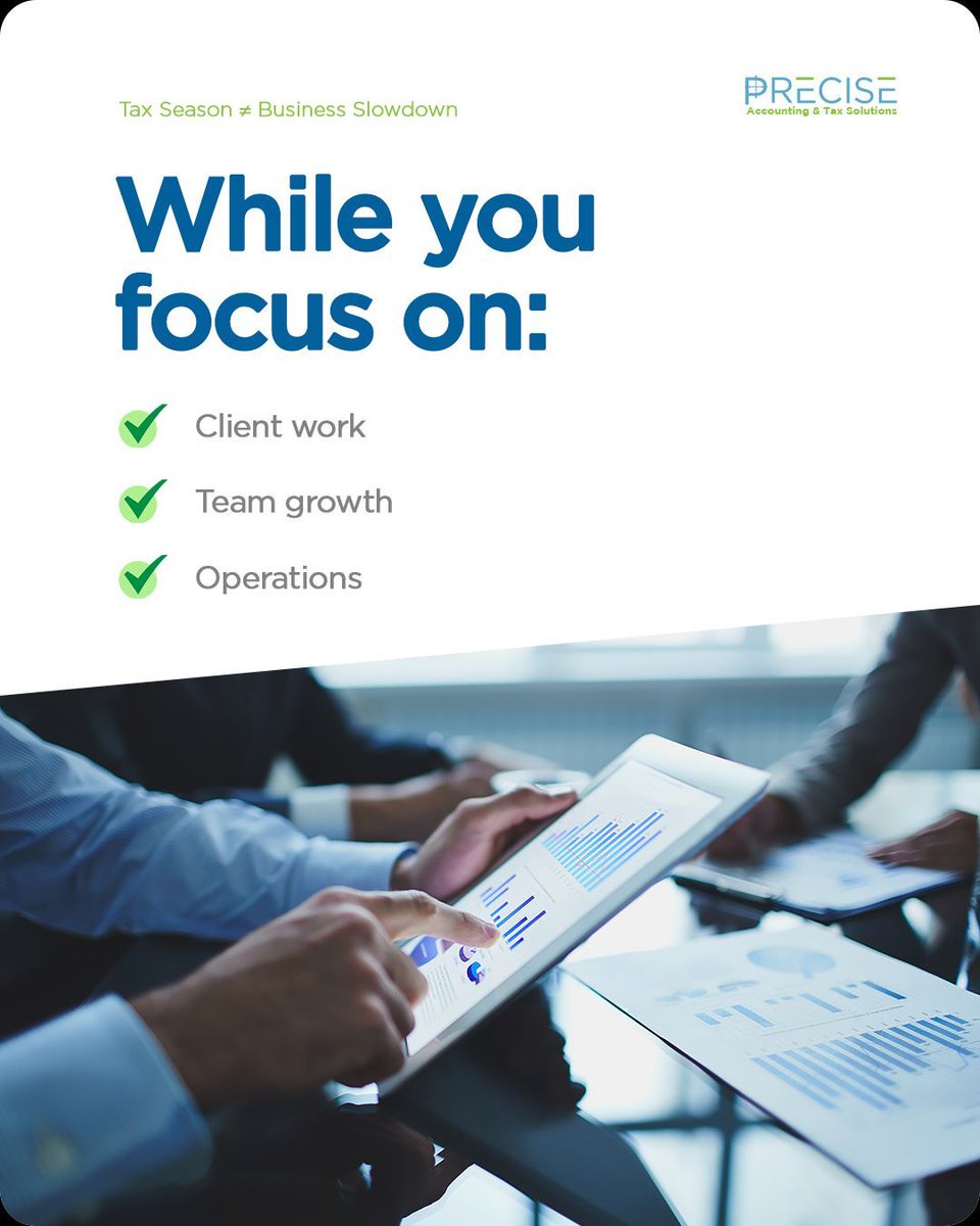 preciseacctax's tweet image. Busy running your biz?
Let us handle the tax stuff so you can focus on growth.
We work smart, fast, and with your best interest in mind.
📞 (301) 541-3145
#PreciseAccTax #FocusOnGrowth #TaxHelp