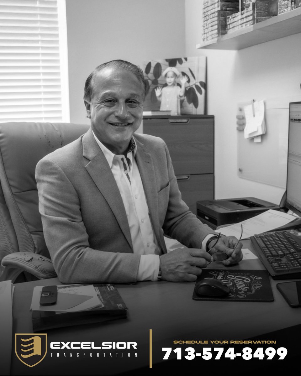 ExcelsiorDriver's tweet image. You want more than a ride—you want someone who cares. That’s why Samer Nassar leads Excelsior with one mission: deliver unrivaled service, every step of the way, every time.

Call us at (713) 574-8499 📱 Or visit excelsiorlimo.com 💻