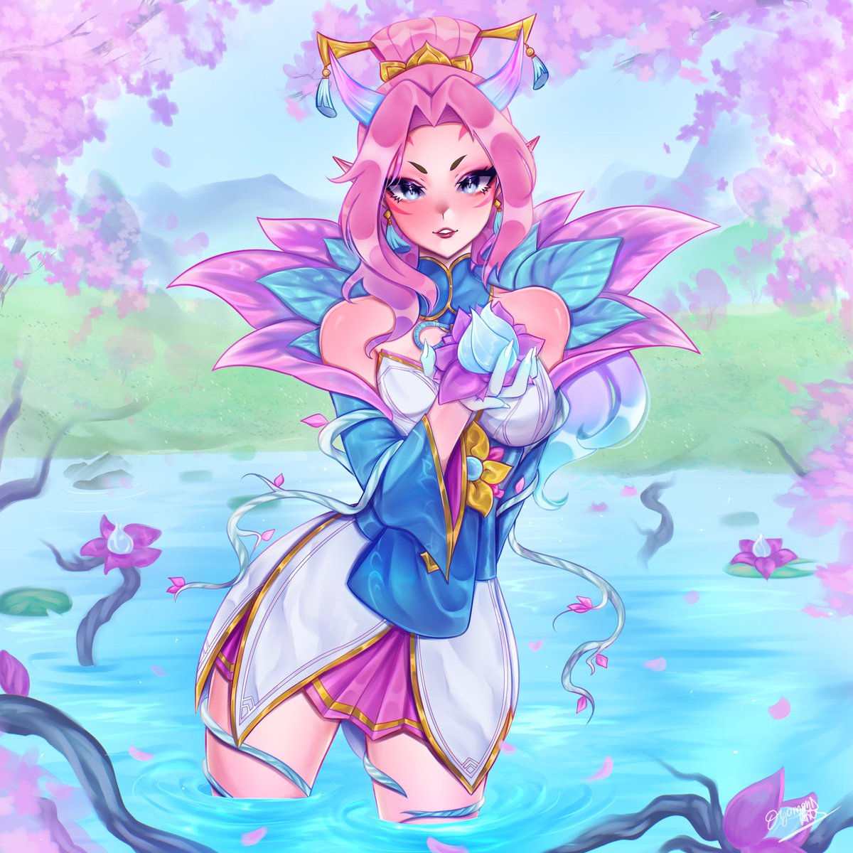 DYAMONDARTS's tweet image. Spirit Blossom Zyra fan art
I hope you like it!
#spiritblossomzyra #zyralol #ArtofLegends #LeagueOfLegendsFanArt