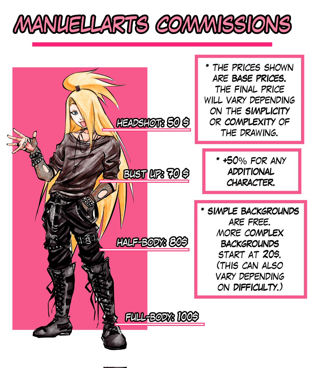 ManuellArts's tweet image. โ โ ๐บ COMMISSIONS INFO ๐บ
โ โ โ โฏโฏโฏโฏโฏโฏโฏโฏโฏโฏโฏ
Retweets are appreciated !
DM if interested.
Don't hesitate to ask me questions if you have any ! ๐ฉท
#artistsontwitter #commissionsopen
#commissions