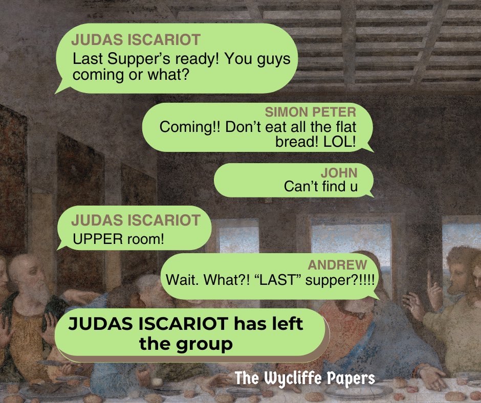 Maundy Thursday tomorrow...