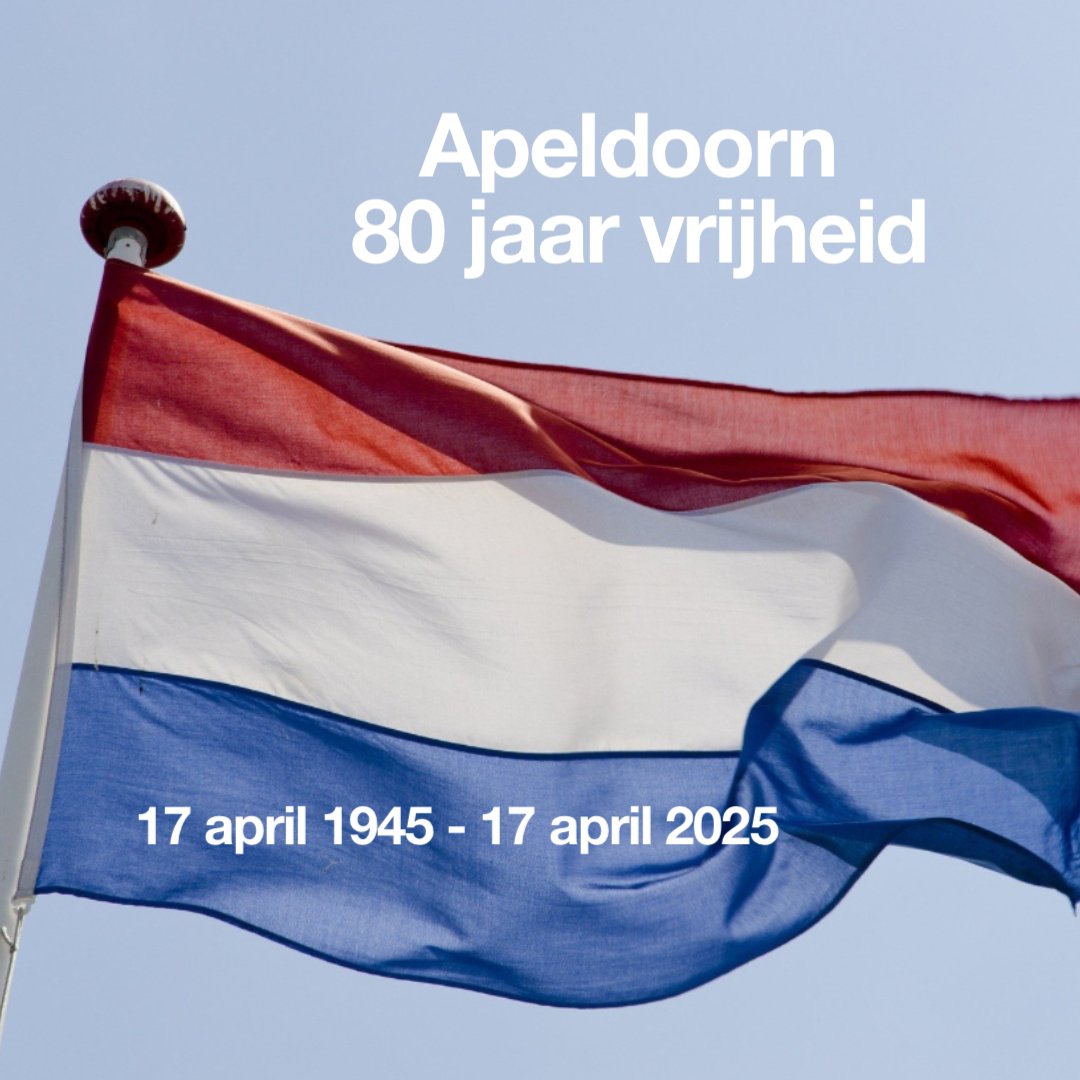 𝗔𝗽𝗲𝗹𝗱𝗼𝗼𝗿𝗻 | 𝟴𝟬 𝗷𝗮𝗮𝗿 𝘃𝗿𝗶𝗷𝗵𝗲𝗶𝗱 🇳🇱

Hoe vier jij morgen dat Apeldoorn 80 jaar geleden bevrijd is en we hier sindsdien in vrijheid leven? 

Lees hier het Apeldoornse bevrijdingsverhaal:  apeldoornendeoorlog.nl/apeldoorn-in-w…

#80jaarvrijheid #apeldoorn