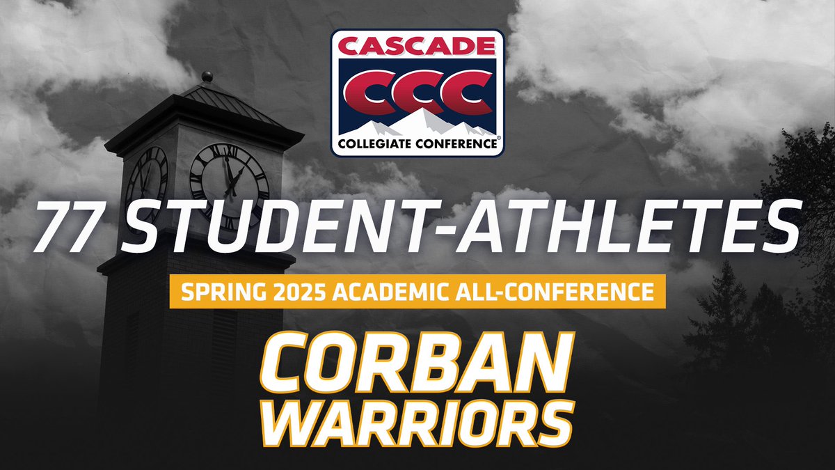 𝙎𝙥𝙧𝙞𝙣𝙜 𝘼𝙘𝙖𝙙𝙚𝙢𝙞𝙘 𝘼𝙡𝙡-𝘾𝘾𝘾 📘

A school-record 77 student-athletes from Corban CCC spring sports were named to Academic All-Confernece honors this morning! ⚔️🙌

#WeAreCorban