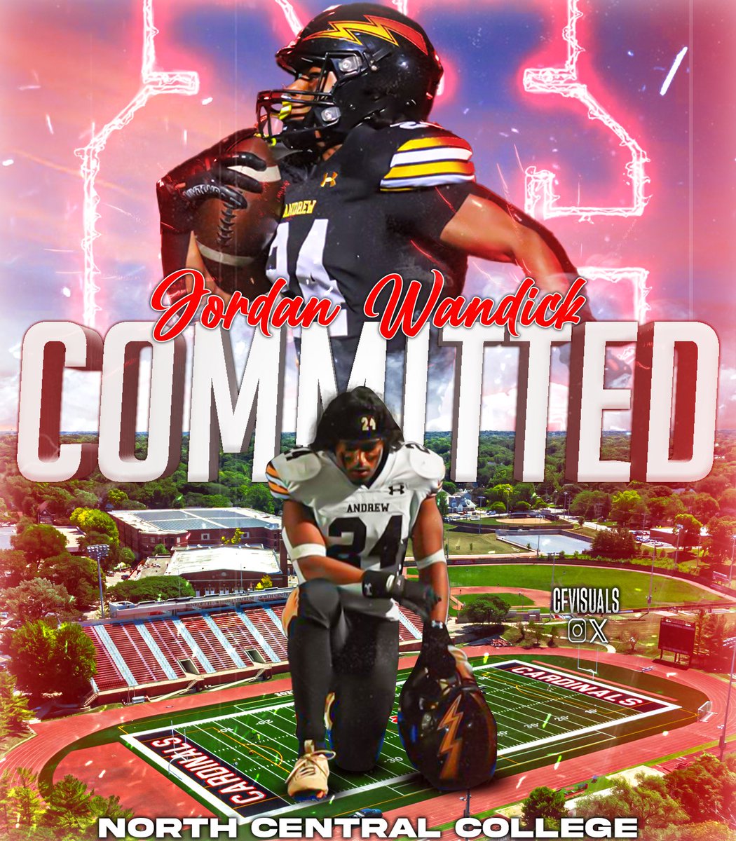 jordan wandick (@jordanwandick) on Twitter photo Proud to officially commit to North Central College to continue my academic and athletic career. Grateful for all the support on this journey. Thank you <a href="/CoachStuedemann/">Eric Stuedemann</a> for the opportunity!
<a href="/CoachStuedemann/">Eric Stuedemann</a> <a href="/football_ncc/">NCC Football</a>
<a href="/CoachLew_66/">Adam W. Lewandowski</a> <a href="/VJA_FOOTBALL/">Andrew Football</a> Proud to officially commit to North Central College to continue my academic and athletic career. Grateful for all the support on this journey. Thank you <a href="/CoachStuedemann/">Eric Stuedemann</a> for the opportunity!
<a href="/CoachStuedemann/">Eric Stuedemann</a> <a href="/football_ncc/">NCC Football</a>
<a href="/CoachLew_66/">Adam W. Lewandowski</a> <a href="/VJA_FOOTBALL/">Andrew Football</a>