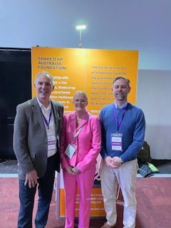Great photos shared by WPC 2026 Parkinson Ambassador, Sheenagh Bottrell, with many friends from the WPC community at The <a href="/ParkinsonsAus/">Parkinson's Australia</a> National Conference in Canberra , Australia. #panc2025