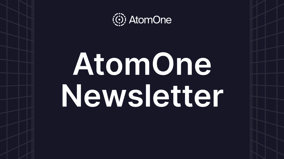 Curious about PHOTON? Tracking new governance proposals? Following AtomOne’s progress? Want to stay informed on governance, upgrades, and features, all in one place?

Sign up for the community newsletter now so the first edition hits your inbox: atom.one/#newsletter