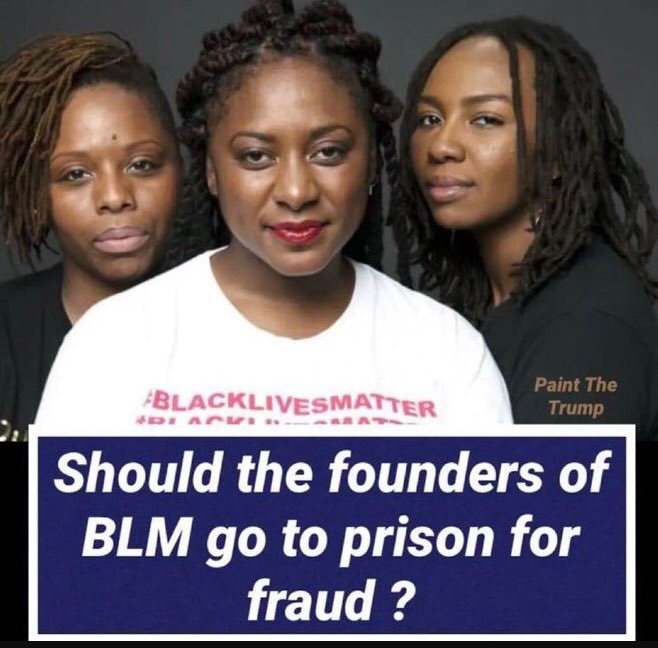 hammer432's tweet photo. Should the BLM founders go to prison for fraud? 

YES or NO https://t.co/g7QeHeslMS