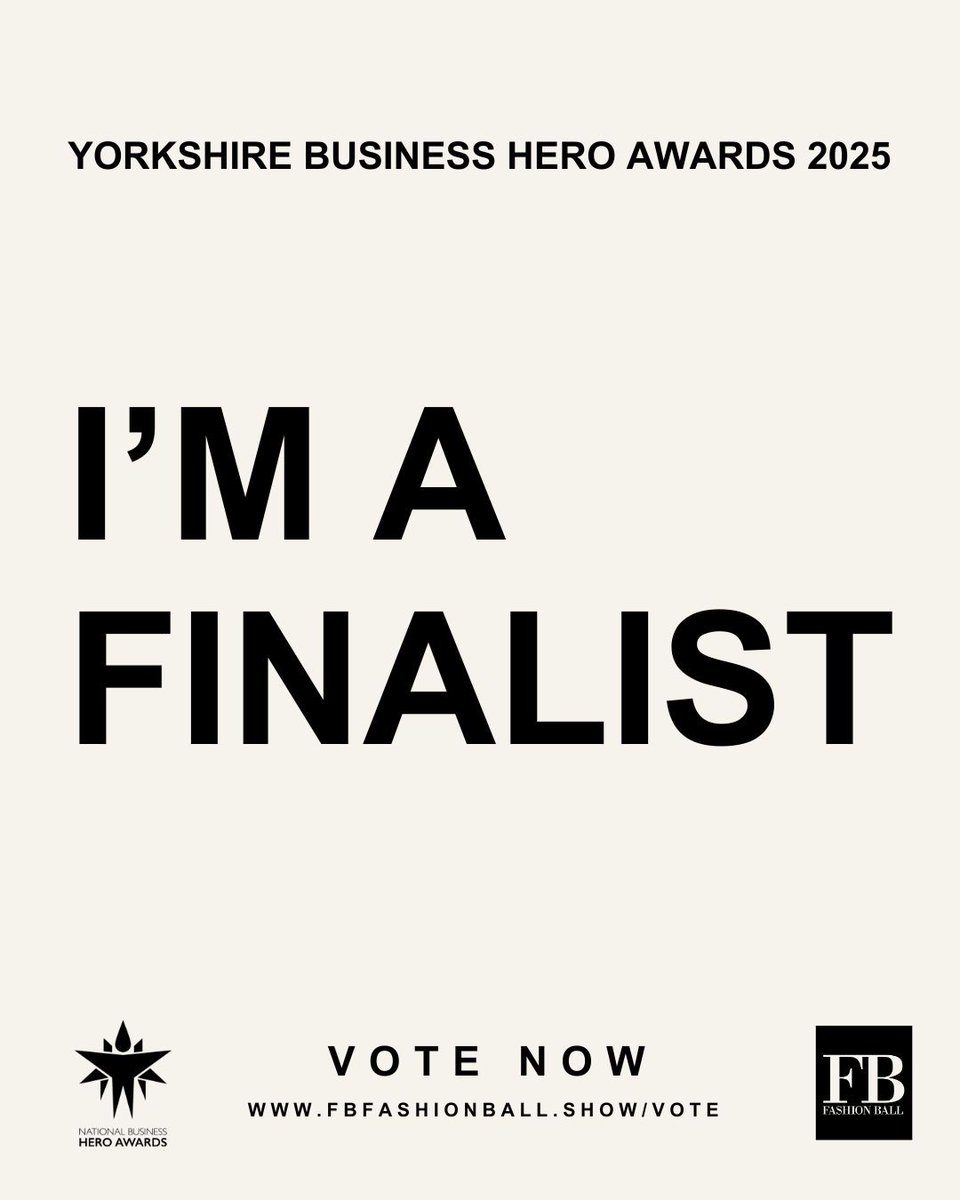 Yorkshire Business Hero Awards are here and we been nominated twice!🎉

Zuzanna Kazimierczak: Young Professional Female Leader of the Year ✨ 
Chadwick Lawrence: Legal Employer of the Year !

📣 Voting is open: fbfashionball.show/vote/
#chadwicklawrence  #yorkshireawards