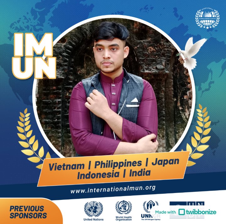pHHimu's tweet photo. I'm Himal. 🌟 I’m thrilled to be part of the IMUN. At IMUN offline conference, I’m set to enhance my resume, and network with global leaders. I’m committed to using my voice to inspire change. Join me at IMUN offline conference-where the future of diplomacy begins! 🚀 #IMUN https://t.co/x6LHGS6aLJ