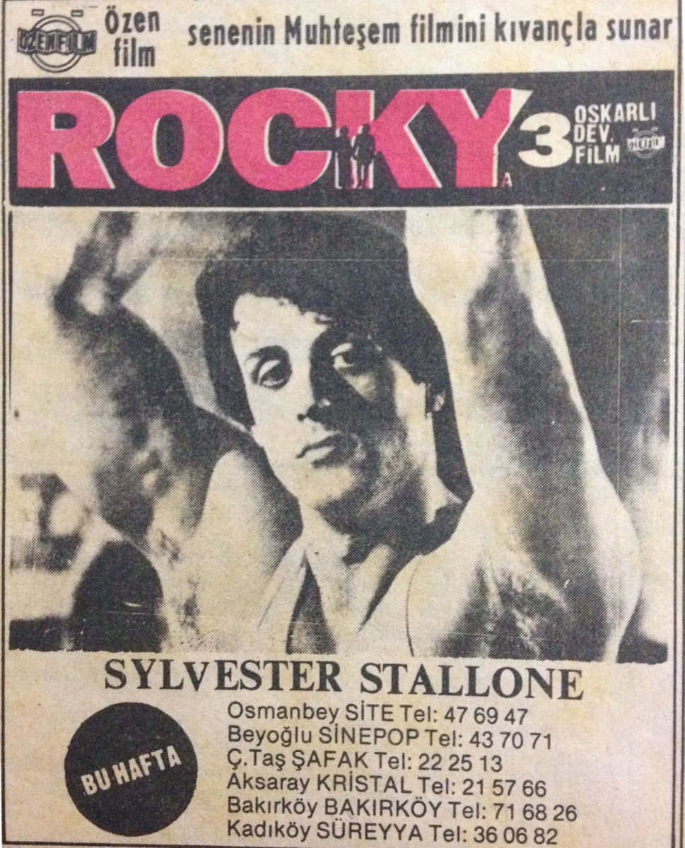 Rocky (1976)
Rocky 
Gösterim Tarihi: 27.09.1982