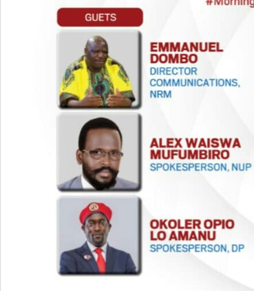 Francis Olanya (MP) (@francis__olanya) on Twitter photo Hahaha <a href="/ntvuganda/">NTV UGANDA</a> decided to re-baptise <a href="/DPSecretariat1/">Democratic Party</a>'s <a href="/OpioLoAmanu/">Okoler Opio Lo Amanu</a> as <a href="/AMufumbiro/">Alex Waiswa Mufumbiro</a> and vice-versa.
Talk about leaping before looking🤣🤣🤣.
<a href="/norbertmao/">Norbert Mao</a> Hahaha <a href="/ntvuganda/">NTV UGANDA</a> decided to re-baptise <a href="/DPSecretariat1/">Democratic Party</a>'s <a href="/OpioLoAmanu/">Okoler Opio Lo Amanu</a> as <a href="/AMufumbiro/">Alex Waiswa Mufumbiro</a> and vice-versa.
Talk about leaping before looking🤣🤣🤣.
<a href="/norbertmao/">Norbert Mao</a>