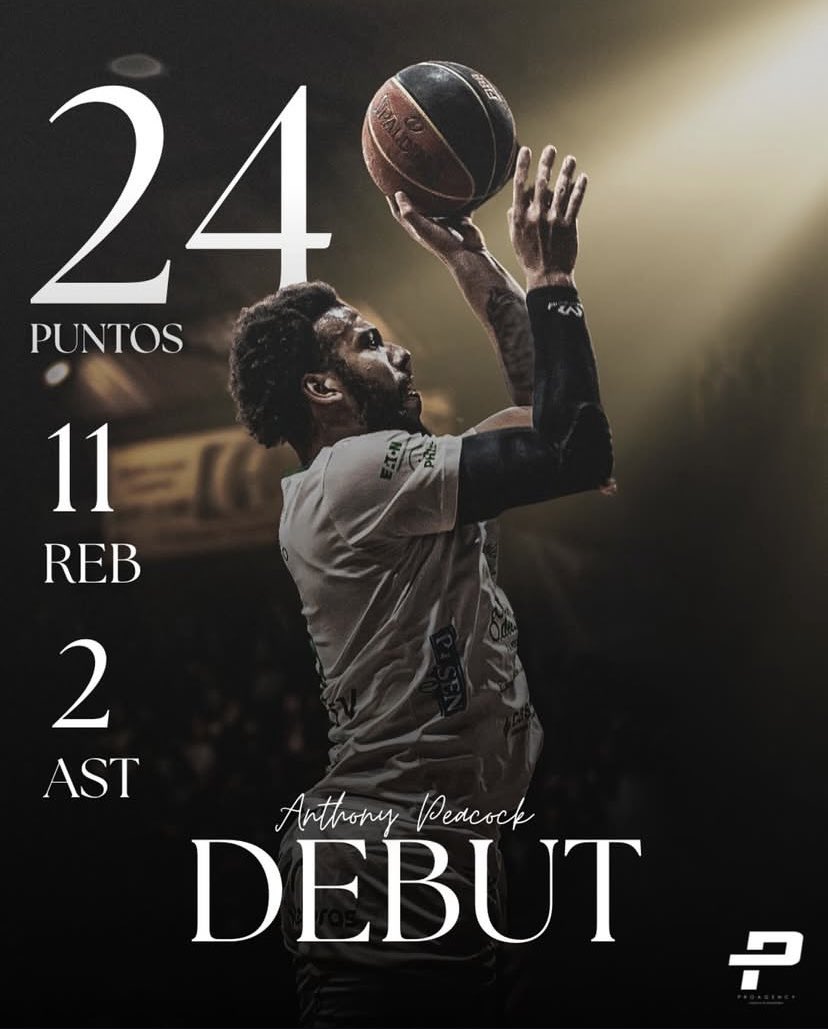 Former <a href="/QCMBB/">Quincy College Basketball</a> and current Pro <a href="/AP_2Three/">Anthony Peacock</a> is playing for Frayles de Guasave out in Mexico in the Circuito de Baloncesto de la Costa del Pacifico (CIBACOPA)

Keep working ⚒️🏀

<a href="/CoachD_Scott/">Doug Scott</a> <a href="/CoachGriffinJ/">Jamall Griffin</a> <a href="/SullivanCoady/">Sully Coady</a>