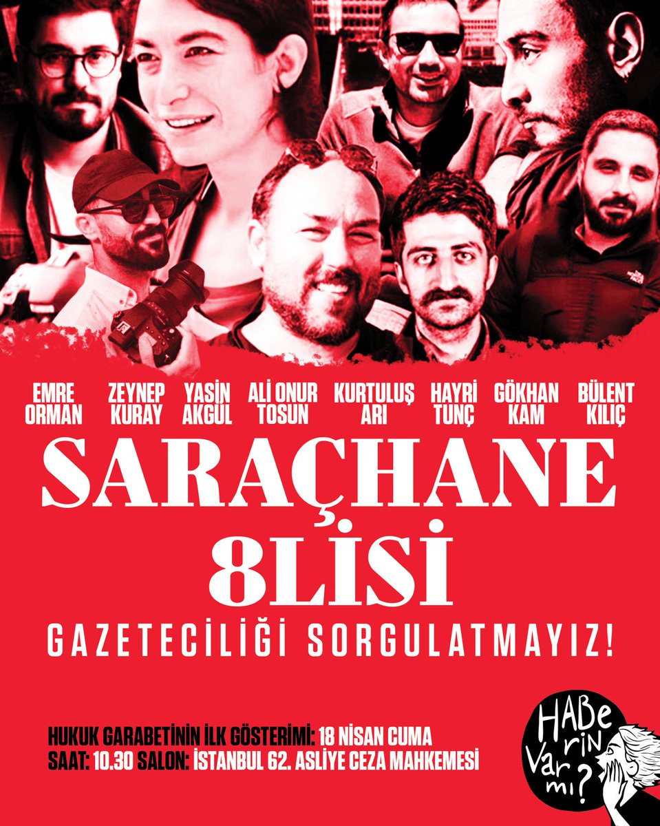 Görülmüş şey değil! Anayasal bir protesto eylemini izleyen gazetecilerden gazeteci olduklarını kanıtlamaları isteniyor! #GazeteciliğiSorgulatmayız

18 Nisan'da Çağlayan'dayız