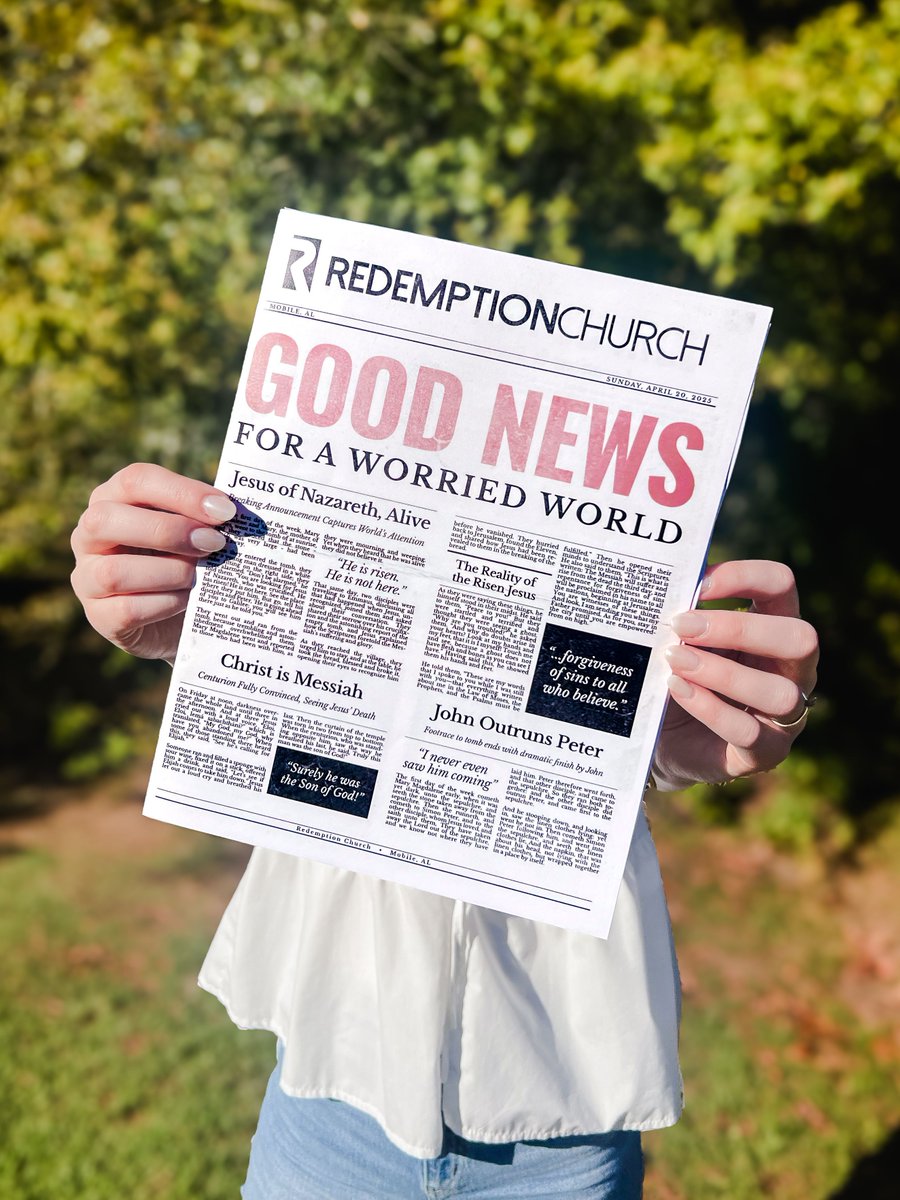 Join us for Easter at Redemption!

West Campus // 879 Snow Rd. Mobile, AL 36608
April 19th // 6:00PM
April 20th // 8:00AM, 9:30AM, 11:00AM

North Campus // 1251 Industrial Pkwy. Saraland, AL 36571
April 20th // 6:30AM, 8:00AM, 9:30AM, 11:00AM