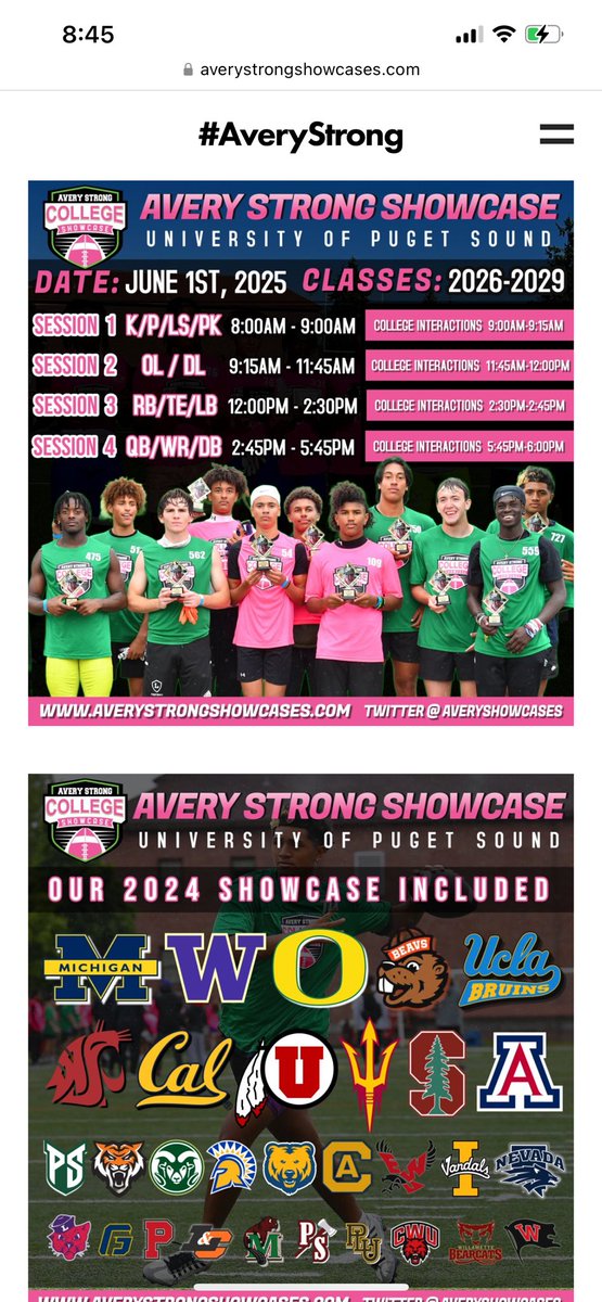 Gaius D. Mathis (@mathisgaius) on Twitter photo AVERY SHOWCASE JUNE 1st💥💥💥
@Diego139171 @WinfieldJayden <a href="/26fmalgieri/">Flynn Malgieri</a> <a href="/BrysonSalas65_/">Bryson Salas</a> <a href="/BaineJenschke/">3⭐️ Baine Jenschke 26’ OL</a> <a href="/EthanGuillory52/">Ethan Guillory</a> @krushjohnson71 <a href="/Dee_yvng_G/">Donovan Ughanze (you-gone-zee)</a> <a href="/CruzRivezzo/">Cruz Rivezzo</a> @llD1Tell15ll <a href="/Marloncook01/">Marlon”the truth”Cook “2026” DL</a> <a href="/cBubba48/">christian “ Bubba” rollins</a>
<a href="/BrandonHuffman/">Brandon Huffman</a> <a href="/TheCruFamily/">TheCruFamily</a> AVERY SHOWCASE JUNE 1st💥💥💥
@Diego139171 @WinfieldJayden <a href="/26fmalgieri/">Flynn Malgieri</a> <a href="/BrysonSalas65_/">Bryson Salas</a> <a href="/BaineJenschke/">3⭐️ Baine Jenschke 26’ OL</a> <a href="/EthanGuillory52/">Ethan Guillory</a> @krushjohnson71 <a href="/Dee_yvng_G/">Donovan Ughanze (you-gone-zee)</a> <a href="/CruzRivezzo/">Cruz Rivezzo</a> @llD1Tell15ll <a href="/Marloncook01/">Marlon”the truth”Cook “2026” DL</a> <a href="/cBubba48/">christian “ Bubba” rollins</a>
<a href="/BrandonHuffman/">Brandon Huffman</a> <a href="/TheCruFamily/">TheCruFamily</a>