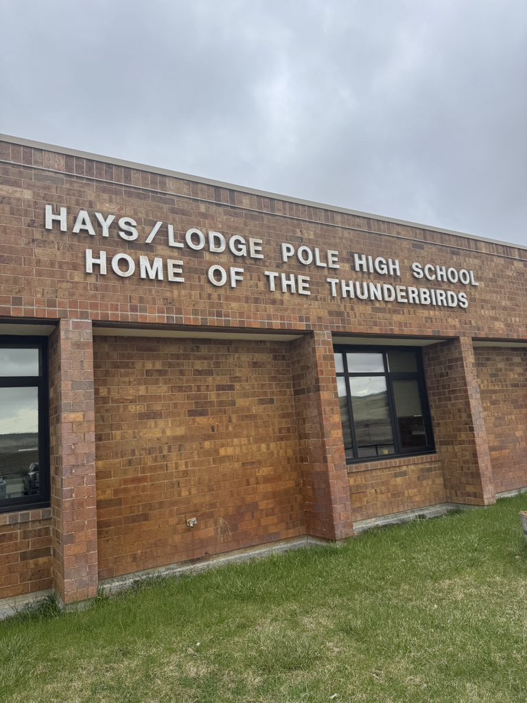 Great stop and conversation with Coach Doney at Hays-Lodge Pole High School
