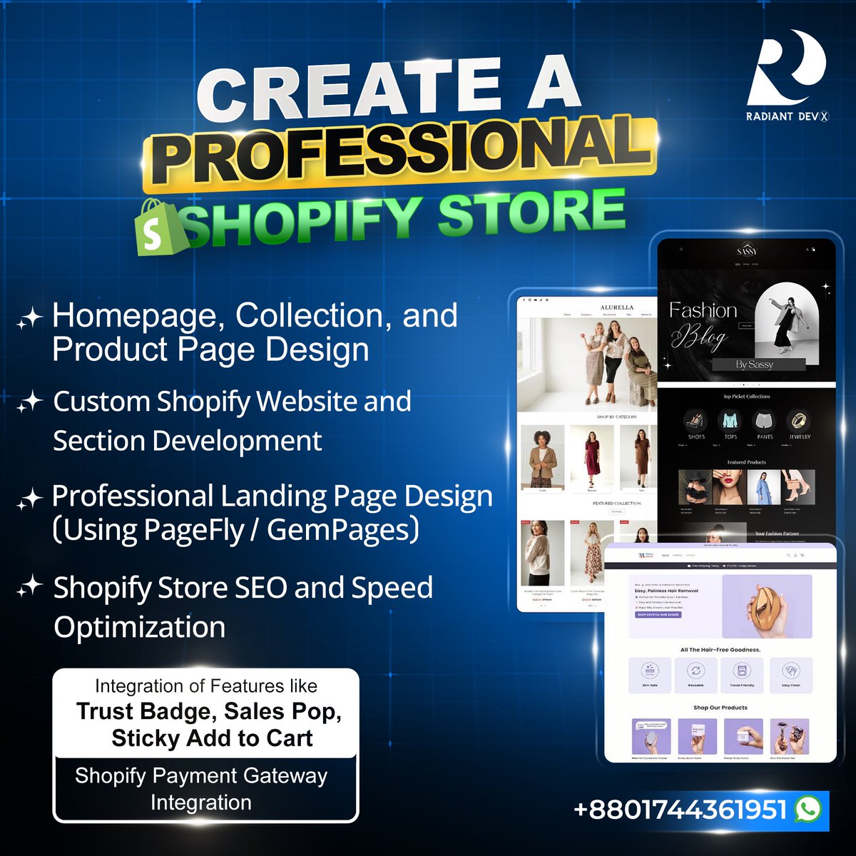 Make your premium shopify store with me 😍

#shopifydevoper #shopify