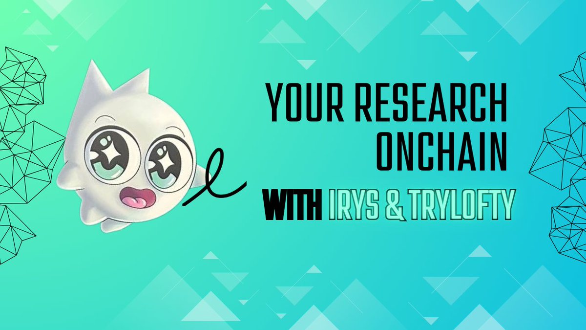Kreig_DK's tweet image. 🧠 Been hiding your crypto research in dusty folders?
Time to bring it onchain.
@irys_xyz is teaming up with @trylofty — a minimalist tool for sharing research without the noise.

📤 Upload your work
🔗 Share the public link
🏅 Top 3 get $IRYS testnet rewards

No accounts. No