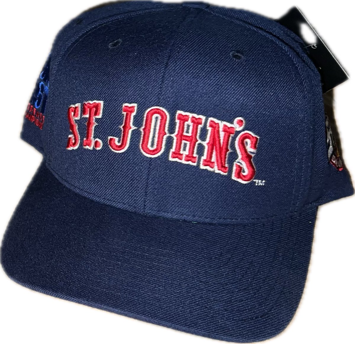 Thank you <a href="/CarlBanksGIII/">Carl Banks</a> <a href="/Starter/">Starter</a> <a href="/BleavSports/">Bleav Sports</a> You have no idea how long I have wanted caps with this St. John’s logo on the front!