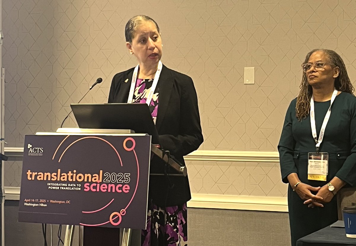 Yesterday our Community and Collaboration Core (CCC) team gave a presentation on our #CEnR pilot program <a href="/ACTScience/">ACTS</a> #TranslationalScience 2025 conference! Learn more about the program here: ictr.johnshopkins.edu/funding/commun… 
#TS25DC